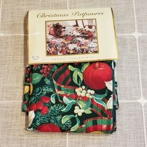 🎄NEW🎄Vintage Holiday Christmas Oblong Tablecloth